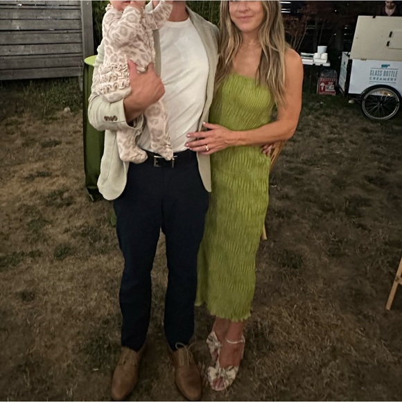 ASTR Open Back Plisse Dress - Picture 1 of 3